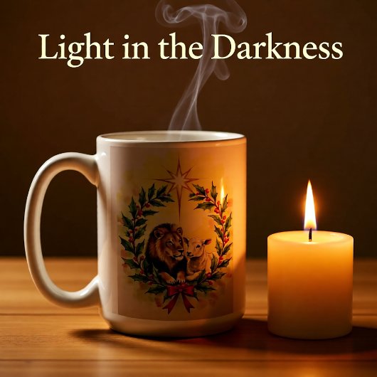 Religious Christmas The Lion and the Lamb with Sta Kaffeetasse