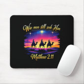 Religious Christmas Wise Men Still Seek Him 3 King Mousepad (Mit Mouse)