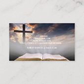 Religious Church Christianity Religion Pastor Visitenkarte (Rückseite)