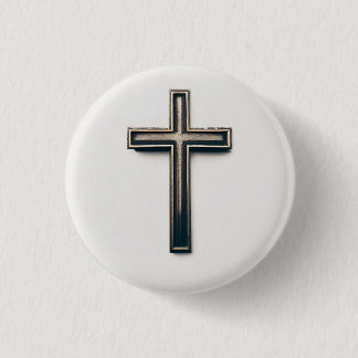 Religious Cross Button