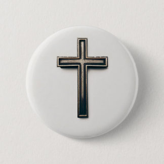 Religious Cross Button