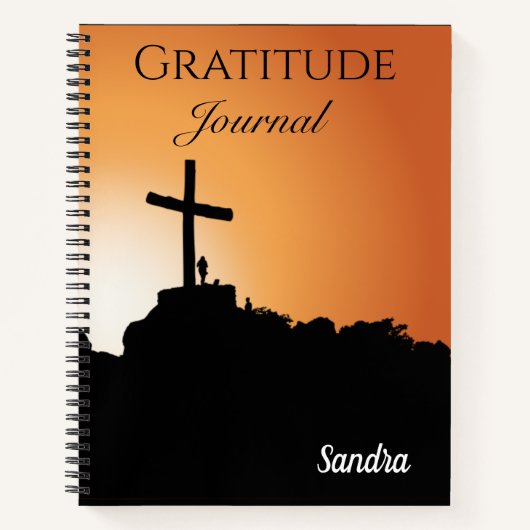 Religious Cross Dankbarkeit Journal Notizblock (Vorderseite)