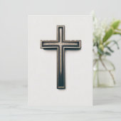 Religious Cross Einladung (Stehend Vorderseite)