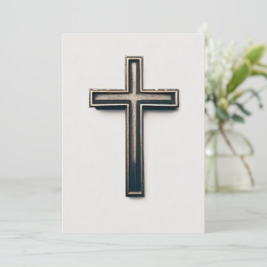 Religious Cross Einladung (Stehend Vorderseite)
