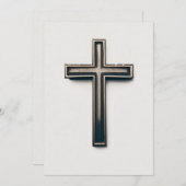 Religious Cross Einladung (Vorne/Hinten)