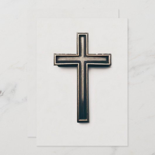 Religious Cross Einladung (Vorne/Hinten)
