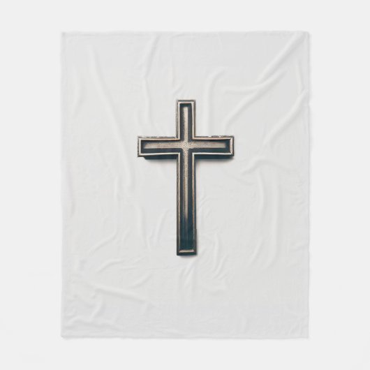 Religious Cross Fleecedecke (Vorderseite)