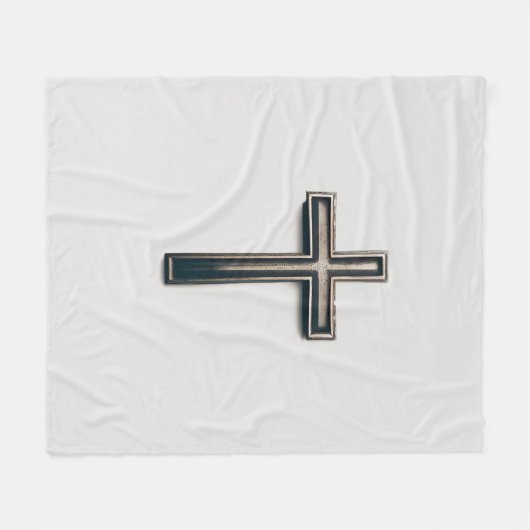 Religious Cross Fleecedecke (Vorderseite (Horizontal))
