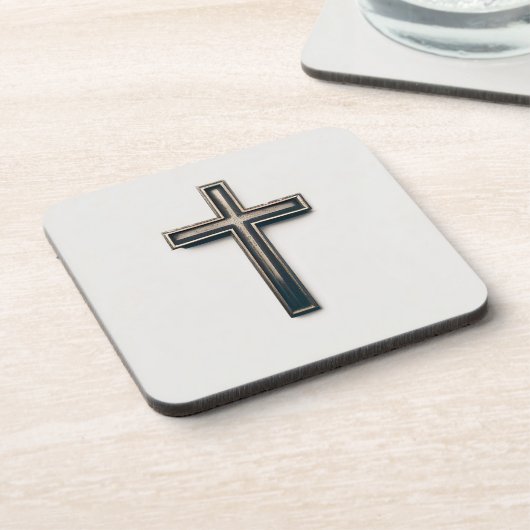 Religious Cross Getränkeuntersetzer (Linke Seite)