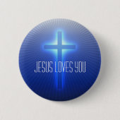 Religious Cross | Jesus Liebe Sie Button (Vorderseite)