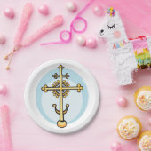 Religious Cross Pappteller (Party)