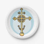 Religious Cross Pappteller (Vorderseite)