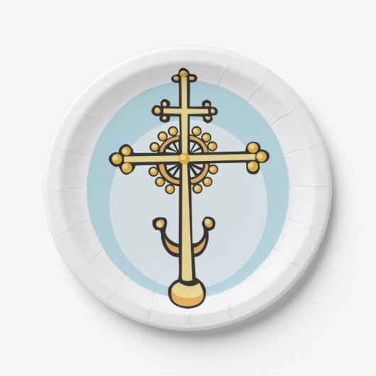 Religious Cross Pappteller (Vorderseite)