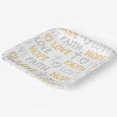 Religious Cross Pappteller (Gewinkelt)