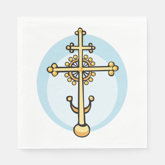 Religious Cross Serviette (Vorderseite)