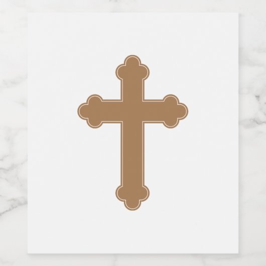 Religious Cross Weinetikett (Einzelnes Label)