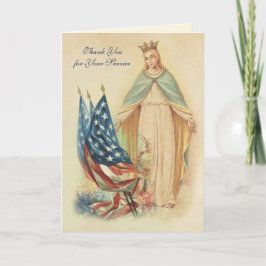 Religious danke für Ihren Dienst katholisch Karte