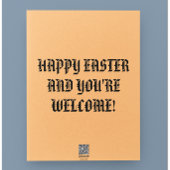 RELIGIOUS EASTER CARD FUNNY FEIERTAGSKARTE