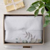 Religious Elegant Roses Green Cross Personal Seidenpapier (Geschenk)