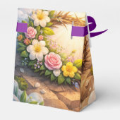 Religious Floral Crown of Thorns Easter Favor Box Geschenkschachtel (Rückseite)