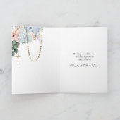 Religious Floral Mothers Day Prayer Karte (Innenseite)