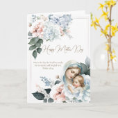 Religious Floral Mothers Day Prayer Karte (Gelbe Blume)