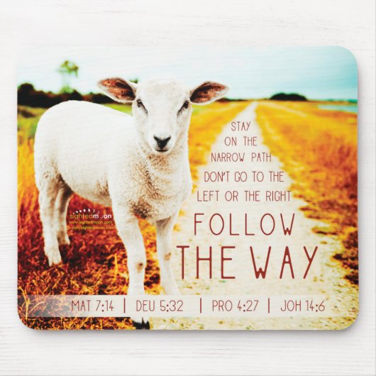 Religious Follow the way Mousepad (Vorne)