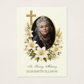 Religious Funeral Memorial Photo Prayer (Vorderseite)