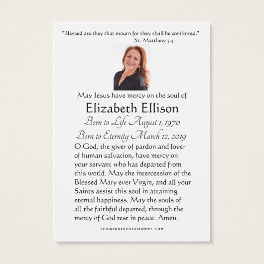 Religious Gold Marian Cross Funeral Roses (Rückseite)