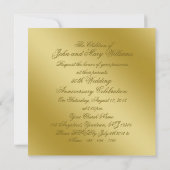 Religious Golden 50. Hochzeitstag Einladung (Rückseite)