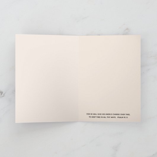 Religious Guardian Angel Scripture Verse Karte (Innenseite)