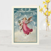 Religious Guardian Angel Scripture Verse Karte (Gelbe Blume)