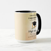 Religious High School Graduation Name Starburst Tasse (VorderseiteRechts)