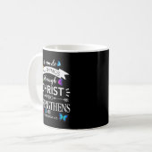 Religious I Can Do All Things Through Christ Butte Kaffeetasse (Vorderseite Links)
