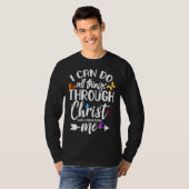 Religious I Can Do All Things Through Christ Butte T-Shirt (Vorne ganz)