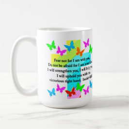 RELIGIOUS ISAIAH 41:10 SCRIPTURE VERSE KAFFEETASSE
