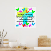 RELIGIOUS ISAIAH 41:10 SCRIPTURE VERSE POSTER (Küche)