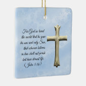 Religious John 3:16 Bible Verse Ornament (Rechts)