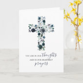 Religious Men Beileid | Gedanken & Gebete Karte (Gelbe Blume)