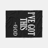 Religious Motivational Saying I've Got This - God  Fleecedecke (Vorderseite (Horizontal))