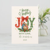 Religious Nativity Christmas Feiertagskarte (Stehend Vorderseite)