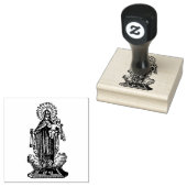 Religious Our Lady of Mount Carmel w Scapular Gummistempel (Stempel)