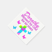 RELIGIOUS PERSONALISIERTE 60. GEBURTSTAG NAPKINS SERVIETTE (Ecke)