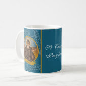 Religious St. Charbel Sharbel Catholic Maronite Kaffeetasse (Vorderseite Links)
