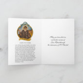 Religious St. Charbel Sharbel Katholic Prayer Karte (Innenseite)