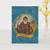 Religious St. Charbel Sharbel Katholic Prayer Karte (Gelbe Blume)