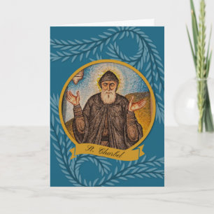 Religious St. Charbel Sharbel Katholic Prayer Karte