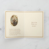 Religious St. Isidore Bauer Laborer Prayer Karte (Innenseite)