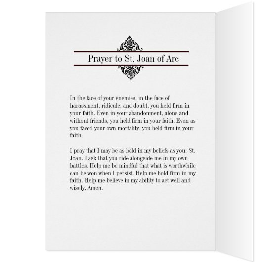 Religious St. Joan of Arc Kissing Sword (Innen (Links))