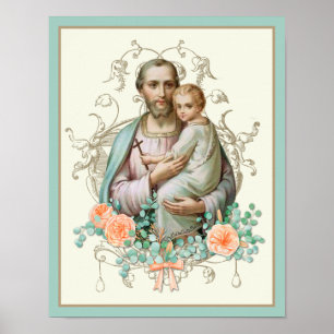 RELIGIOUS ST JOSEPH JESUS CATHOLIC POSTER